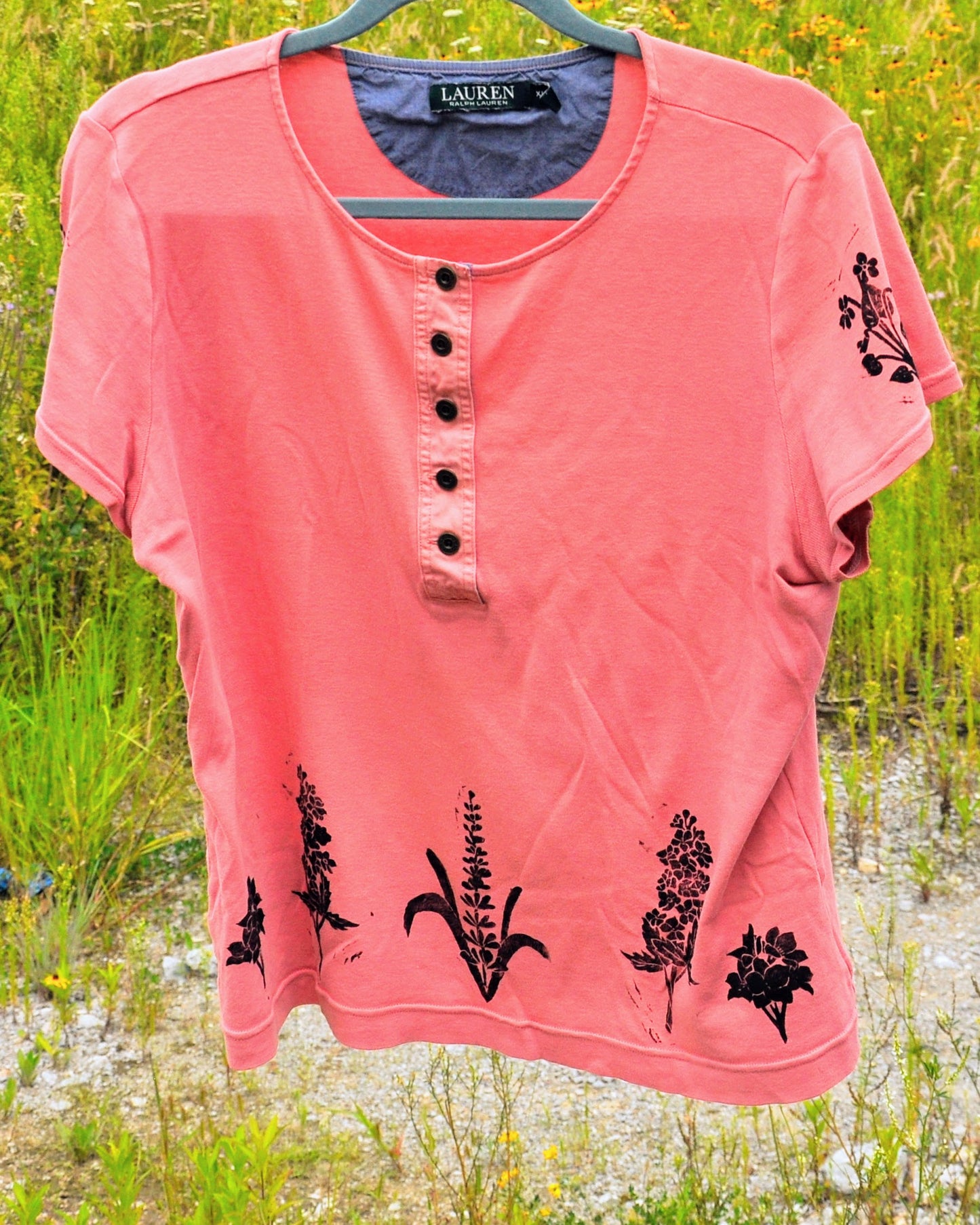 Wild & Free, Light Pink Cotton Short Sleeve T-Shirt